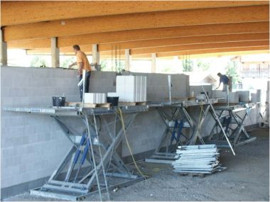 Layher Bautechnik: Mauerbühne 2000 und 3000 (verzinkt)