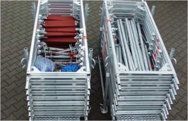 Layher Bautechnik: Stellrahmen- und Belagspalette (verzinkt)